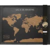 Splosh Travel Map - World Map - Large - Black