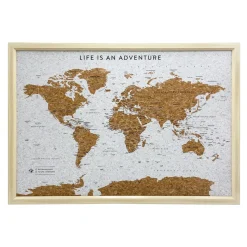 Splosh Travel Map - World Map - Medium - White