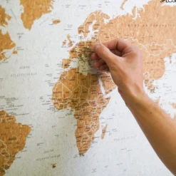 Splosh Travel Map - World Map - Medium - White