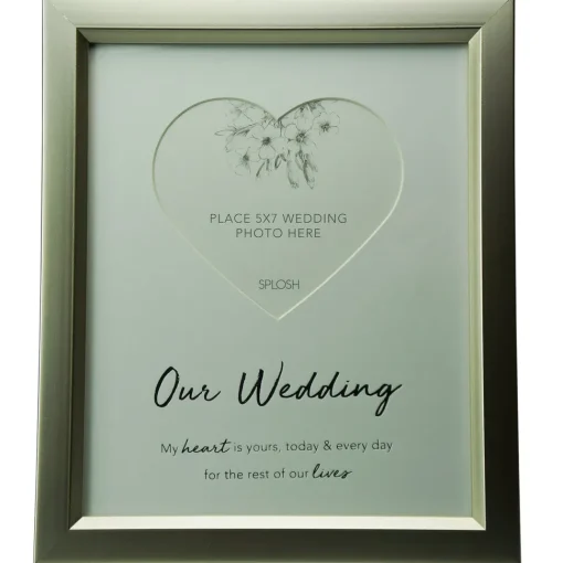 Splosh Wedding - Heart 5X7 Frame
